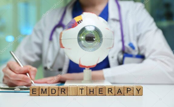 Illustrazione concettuale di percorsi neurali collegati alla terapia EMDR